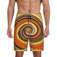 thumbnail image 1 of Goofa Colorful Swirl Pattern Men's Pajama Short Sleep Shorts Soft Comfortable Breathable Pajamas Shorts with Pockets-X-Large, 1 of 6