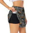 thumbnail image 1 of Goofa Construction Machines Printed Women 2 in 1 Running Shorts,Quick Dry Athletic Workout Shorts,High Waisted Athletic Shorts with Liner Pockets-, 1 of 9