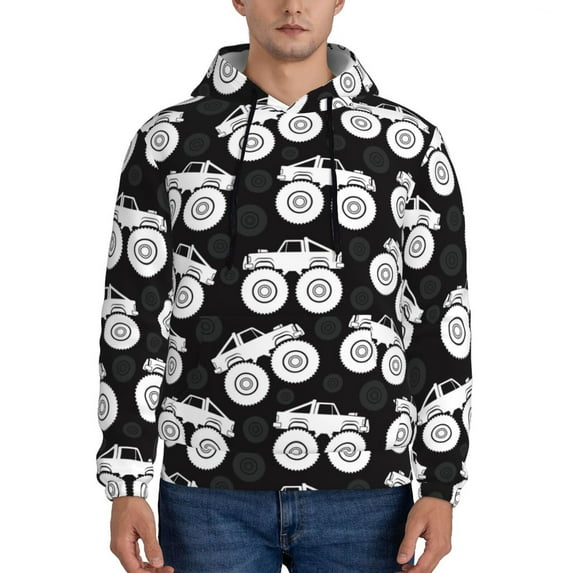 Goofa Cool Car for Men's Hooded Sweatshirt - Lightweight Pullover Hoodie with Kangaroo Pocket, Perfect for Everyday Wear-Small