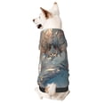 thumbnail image 1 of Goofa Cool Cloud White Dragon Pattern Small Dog Sweater Hoodies Pet Grey Hooded Soft Fleece Sweatshirts with Pocket Fall Winter Puppy Cat Sweaters Warm Clothes-X-Small, 1 of 8