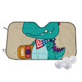 thumbnail image 1 of Goofa Cool Dino Playing Skateboard Printed Car Windshield Sunshade,Foldable Reflective Sun Visor,UV Protection Heat Blocker Sunshade,Car Cooling Accessory-, 1 of 7