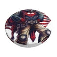 thumbnail image 1 of Goofa Cool Patriotic Buffalo Cowboy Printed Stool Covers Round, Waterproof Round Bar Stool Covers Anti-Slip Round Bar Stool Seat Cover with Elastic Bands Durable-13 inch, 1 of 7