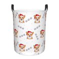 thumbnail image 1 of Goofa Corgi With Santa Claus Hat Printed Circular Hamper,Laundry Basket with Handles,Storage Baskets Foldable,Large Capacity Laundry Hamper-Medium, 1 of 6