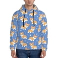 thumbnail image 1 of Goofa Corgi for Men's Hooded Sweatshirt - Lightweight Pullover Hoodie with Kangaroo Pocket, Perfect for Everyday Wear-Small, 1 of 7