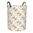 thumbnail image 1 of Goofa Corgi with Hearts Printed Circular Hamper,Laundry Basket with Handles,Storage Baskets Foldable,Large Capacity Laundry Hamper-Small, 1 of 8