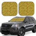 thumbnail image 1 of Goofa Corn 6 Pattern 2 Piece Car Windshield Sun Shade Foldable | Front Windshield Shade for Sun, Heat and UV Rays | Sunshade for Car Front Window-Large, 1 of 7