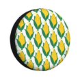 thumbnail image 1 of Goofa Corn Cob Pattern Universal Tire Cover for Jeep, SUV, Truck, and Trailer – Waterproof, UV-Resistant,Easy to Install, Fits 14"-17" Tires-15 inch, 1 of 6