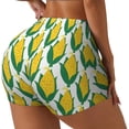 thumbnail image 1 of Goofa Corn Cob Printed Workout Shorts Women Seamless Scrunch Butt Lifting High Waisted Gym Booty Shorts Elastic Workout Shorts-Medium, 1 of 8