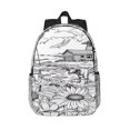 thumbnail image 1 of Goofa Country Farm Scene Pattern Lightweight Student Backpack for School, Water-Resistant, Adjustable Straps, Fits 15" Laptop, Multiple Pockets for Books, Accessories, 1 of 5