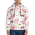 thumbnail image 1 of Goofa Cow And Pig for Men's Hooded Sweatshirt - Lightweight Pullover Hoodie with Kangaroo Pocket, Perfect for Everyday Wear-Large, 1 of 7