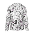 thumbnail image 1 of Goofa Cowboy Printed Women's UPF 50+ Sun Protection Hoodie Jacket Lightweight Long Sleeve Sun Shirt for Women with Pocket Hiking Outdoor-Medium, 1 of 9