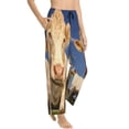 thumbnail image 1 of Goofa Cows Cattles Printed Soft Pajama Pants for Women, Wide Leg Comfy Casual Lounge Yoga Pants-Small, 1 of 9
