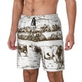thumbnail image 1 of Goofa Cows Grazing On The Meadow 2 Printed Men's Swim Trunks Board Shorts Quick Dry Mens Swimming Trunks with Compression Liner,Breathable Fit Hawaii Beach Shorts-XX-Large, 1 of 9