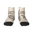 thumbnail image 1 of Goofa Cows On The Farm Pattern Non Slip Socks with Grips for Elderly, Crew Socks Yoga Hospital Socks Cushioned Sole Gripper Socks for Men Women, 1 of 5