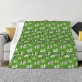 thumbnail image 1 of Goofa Cows With Calfs Green Pattern Fleece Throw Blanket for Couch, Soft Checkered Flannel Blanket for Sofa, Warm Cozy Decorative Blanket Fall Decor Gift-80"x60", 1 of 6