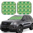 thumbnail image 1 of Goofa Crocodile And Bush Pattern 2 Piece Car Windshield Sun Shade Foldable | Front Windshield Shade for Sun, Heat and UV Rays | Sunshade for Car Front Window-Medium, 1 of 7