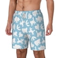 thumbnail image 1 of Goofa Cute Animals Printed Men's Swim Trunks Board Shorts Quick Dry Mens Swimming Trunks with Compression Liner,Breathable Fit Hawaii Beach Shorts-Large, 1 of 9