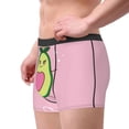 thumbnail image 1 of Goofa Cute Avocado Printed Men's Boxer Briefs Underwear, Moisture-Wicking Underwear, Trunk,Soft and Breathable Cotton Underwear-Small, 1 of 9