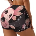thumbnail image 1 of Goofa Cute Axolotl Sakura Blossoms B Printed Workout Shorts Women Seamless Scrunch Butt Lifting High Waisted Gym Booty Shorts Elastic Workout Shorts-X-Large, 1 of 8