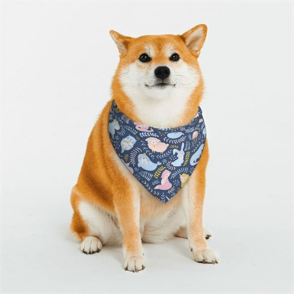 Goofa Cute Baby Animals Pattern Pet Scarf Bandana - Adjustable and Comfortable,Dog Scarf Bib Kerchief Breedfor Dogs and Cats-Large