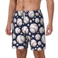 thumbnail image 1 of Goofa Cute Basebal Printed Men's Swim Trunks Board Shorts Quick Dry Mens Swimming Trunks with Compression Liner,Breathable Fit Hawaii Beach Shorts-3X-Large, 1 of 9