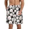 thumbnail image 1 of Goofa Cute Baseball Printed Mens Swim Trunks Summer Quick Dry Short Beach Swimwear Bathing Suits-3X-Large, 1 of 9