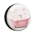 thumbnail image 1 of Goofa Cute Bathtub Pattern Universal Tire Cover for Jeep, SUV, Truck, and Trailer – Waterproof, UV-Resistant,Easy to Install, Fits 14"-17" Tires-14 inch, 1 of 6