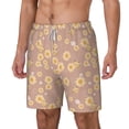 thumbnail image 1 of Goofa Cute Bee Printed Men's Swim Trunks Board Shorts Quick Dry Mens Swimming Trunks with Compression Liner,Breathable Fit Hawaii Beach Shorts-Large, 1 of 9