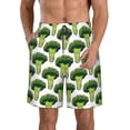 thumbnail image 1 of Goofa Cute Broccoli Printed Mens Swim Trunks Summer Quick Dry Short Beach Swimwear Bathing Suits-XX-Large, 1 of 9