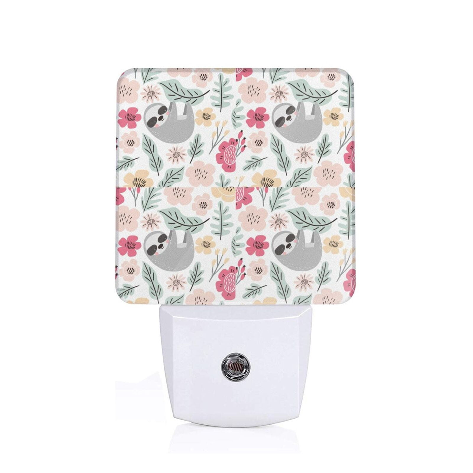 Goofa Cute Cartoon Sloth Night Light, Plug-in, Dusk to Dawn Sensor ...