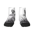 thumbnail image 1 of Goofa Cute Cat Meadow Sketch Pattern Non Slip Socks with Grips for Elderly, Crew Socks Yoga Hospital Socks Cushioned Sole Gripper Socks for Men Women, 1 of 5