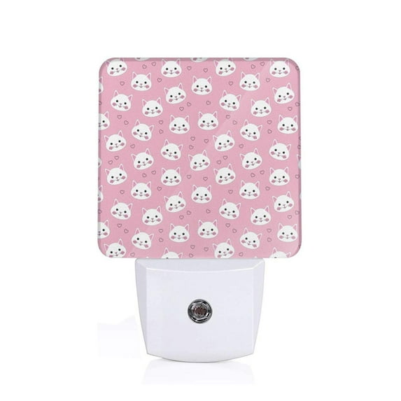 Goofa Cute Cat Night Light, Plug-in, Dusk to Dawn Sensor, Warm White, Ambient Lighting, Ideal Kids Adults Nightlight-UK