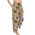 thumbnail image 1 of Goofa Cute Cat Printed Soft Pajama Pants for Women, Wide Leg Comfy Casual Lounge Yoga Pants-Large, 1 of 9