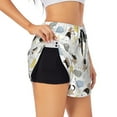 thumbnail image 1 of Goofa Cute Cat Printed Women 2 in 1 Running Shorts,Quick Dry Athletic Workout Shorts,High Waisted Athletic Shorts with Liner Pockets-X-Large, 1 of 9