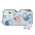 thumbnail image 1 of Goofa Cute Chameleons On Blue Printed Car Windshield Sunshade,Foldable Reflective Sun Visor,UV Protection Heat Blocker Sunshade,Car Cooling Accessory-Medium, 1 of 7