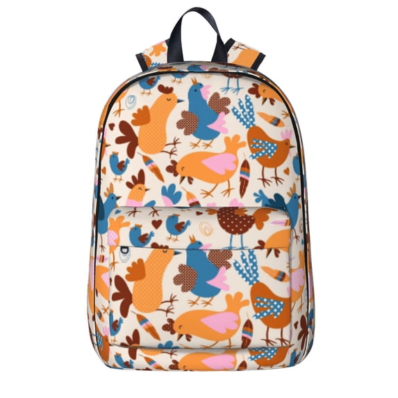 Goofa Cute Chickens Printed Backpack,Laptop Backpack,Durable Anti-Theft Travel Work Backpack,Water-resistant Backpack
