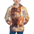 thumbnail image 1 of Goofa Cute Cloud Pomeranian Pattern Hooded Sweatshirt for Youth Trendy youth sweatshirt Casual Hoodie for Boys and Girls-Medium, 1 of 6