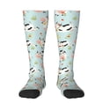 thumbnail image 1 of Goofa Cute Cows Pattern Adult Stockings, Color-Block Knee High Socks, Comfortable and Breathable, Soft and Stretchable, Sports, and Decoration, 1 of 6
