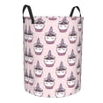 thumbnail image 1 of Goofa Cute Cupcake Printed Circular Hamper,Laundry Basket with Handles,Storage Baskets Foldable,Large Capacity Laundry Hamper-Small, 1 of 8