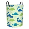 thumbnail image 1 of Goofa Cute Dinosaur Blue Green Printed Circular Hamper,Laundry Basket with Handles,Storage Baskets Foldable,Large Capacity Laundry Hamper-, 1 of 8
