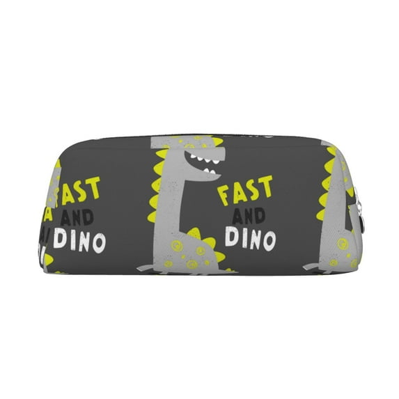 Goofa Cute Dinosaur Pattern Leather Pencil Case, Pencil Pouch, Pencil Bag, Pen Case, Pen Pouch, Pen Bag, Pencil Pouches, Pencil Bags,College Pencil Case
