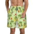 thumbnail image 1 of Goofa Cute Dinosaurs Cartoon Printed Mens Swim Trunks Summer Quick Dry Short Beach Swimwear Bathing Suits-3X-Large, 1 of 9