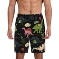 thumbnail image 1 of Goofa Cute Dinosaurs Pattern Men's Pajama Short Sleep Shorts Soft Comfortable Breathable Pajamas Shorts with Pockets-3X-Large, 1 of 6