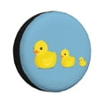 thumbnail image 1 of Goofa Cute Ducky Pattern Universal Tire Cover for Jeep, SUV, Truck, and Trailer – Waterproof, UV-Resistant,Easy to Install, Fits 14"-17" Tires-15 inch, 1 of 6
