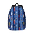thumbnail image 1 of Goofa Cute Fish Pattern Lightweight Student Backpack for School, Water-Resistant, Adjustable Straps, Fits 15" Laptop, Multiple Pockets for Books, Accessories, 1 of 5
