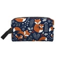 thumbnail image 1 of Goofa Cute Foxes Printed Toiletry Bag with Handle,Large Capacity Travel Makeup Cosmetic Bag for Women, Carry on Airport Airline Compliant Bag, 1 of 9