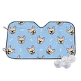 thumbnail image 1 of Goofa Cute French Bulldog Printed Car Windshield Sunshade,Foldable Reflective Sun Visor,UV Protection Heat Blocker Sunshade,Car Cooling Accessory-Medium, 1 of 7