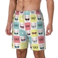 thumbnail image 1 of Goofa Cute French Bulldog Printed Men's Swim Trunks Board Shorts Quick Dry Mens Swimming Trunks with Compression Liner,Breathable Fit Hawaii Beach Shorts-Small, 1 of 9