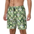 thumbnail image 1 of Goofa Cute Frog Printed Men's Swim Trunks Board Shorts Quick Dry Mens Swimming Trunks with Compression Liner,Breathable Fit Hawaii Beach Shorts-Large, 1 of 9