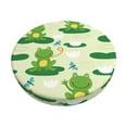 thumbnail image 1 of Goofa Cute Frog1 Printed Stool Covers Round, Waterproof Round Bar Stool Covers Anti-Slip Round Bar Stool Seat Cover with Elastic Bands Durable-14 inch, 1 of 7